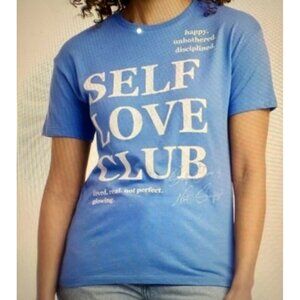 Grayson/Threads - Women's Self Love Club Short Sleeve New  T-Shirt Blue - XS